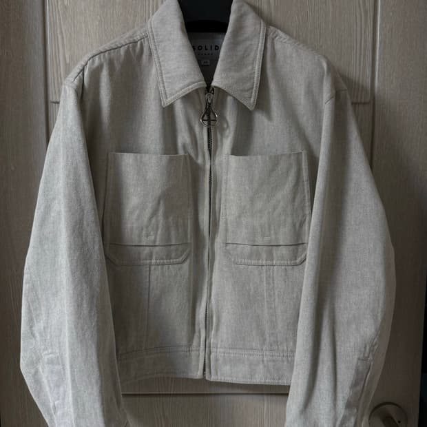 솔리드옴므 데님 크롭자켓 그레이 48.