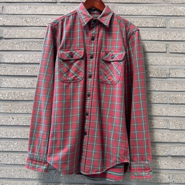 [XS]RRL 더블알엘 더블 포켓 레드 타탄체크 워크 셔츠
