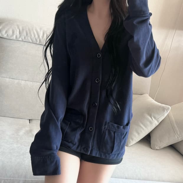 폴로 랄프로렌 빅포니 네이비 가디건 