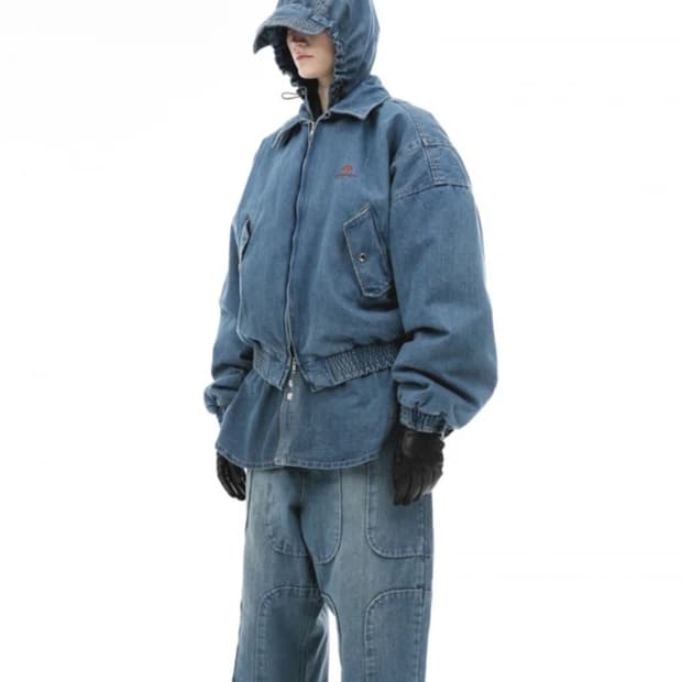 어나더유스 데님 봄버 2사이즈 디젤