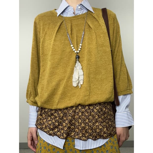 빈티지 모리걸 블라우스 원피스