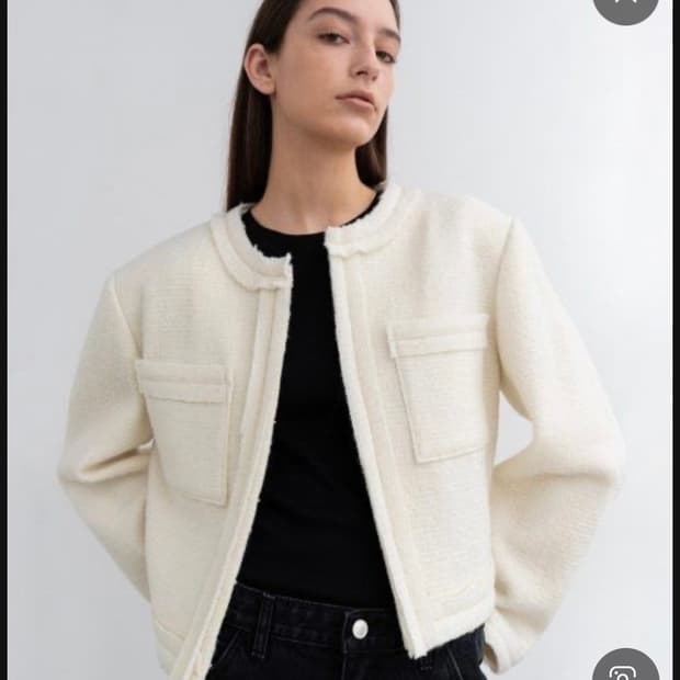 인사일런스 우먼 트위드 자켓