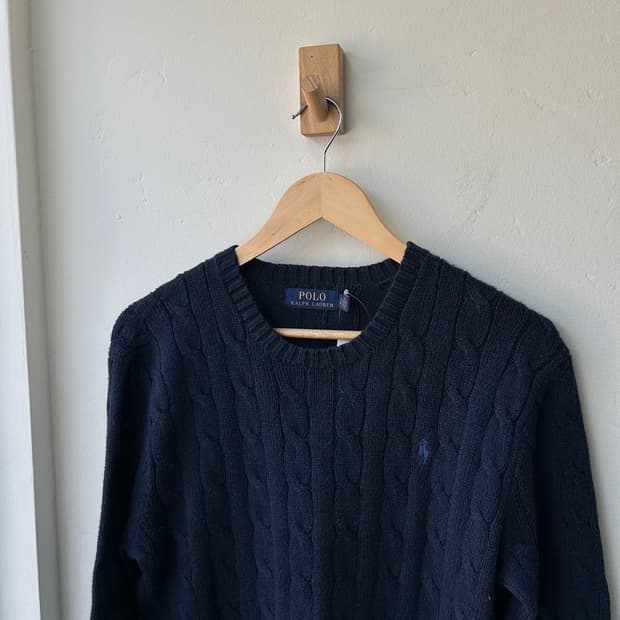 16796 - 폴로 랄프로렌 네이비 케이블 니트