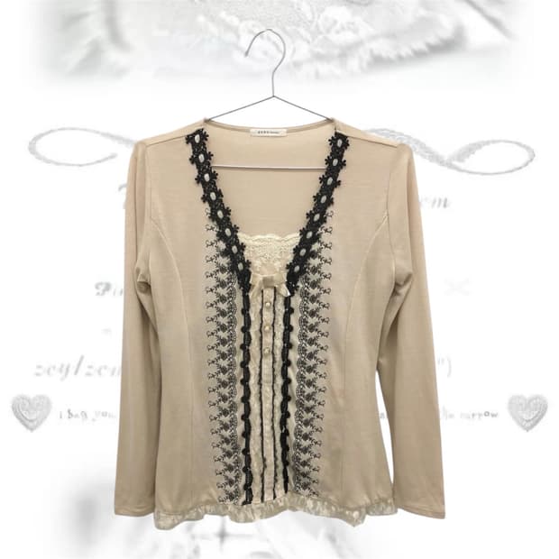 엑시즈팜 라떼갸루 긴팔 빈티지 리즈리사 히메갸루 모리걸