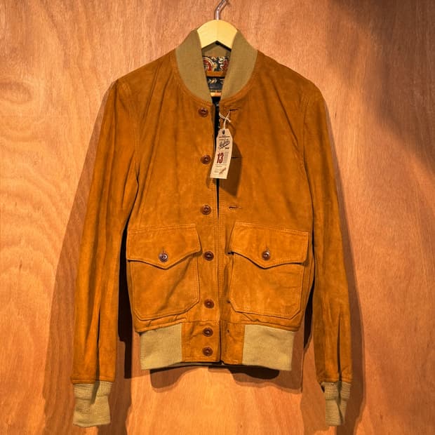 Schott 쇼트 카우레더 A-1 플라이트 자켓 xs 90~95 소가죽