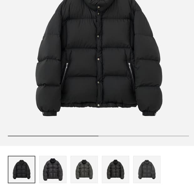 폴리테루 다운푸퍼 다크차콜브라운4