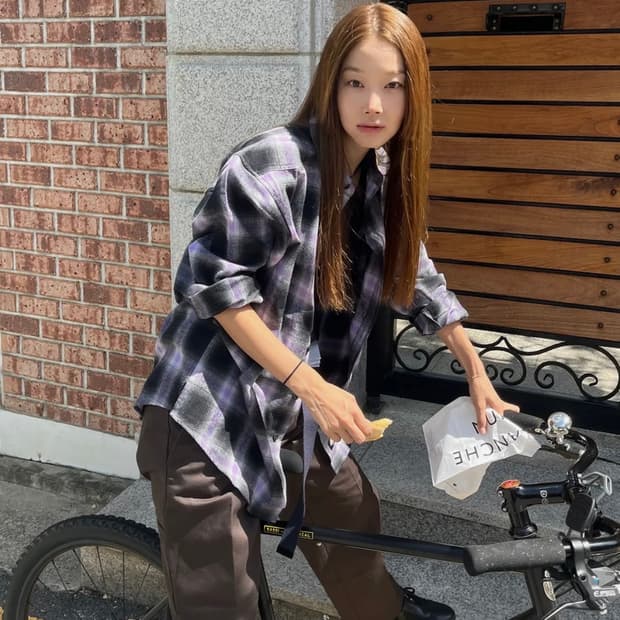 디키즈 포켓 체크 셔츠