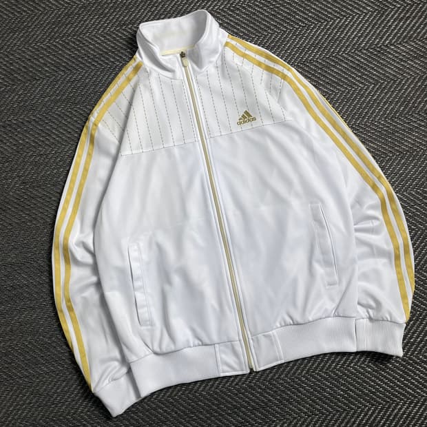 00s 아디다스 올드스쿨 화이트 골드 트랙탑 져지 y 4737