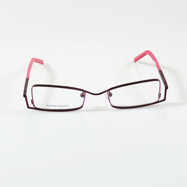 90s KARAYOKKO 슬림 스퀘어 언더림 빈티지 안경