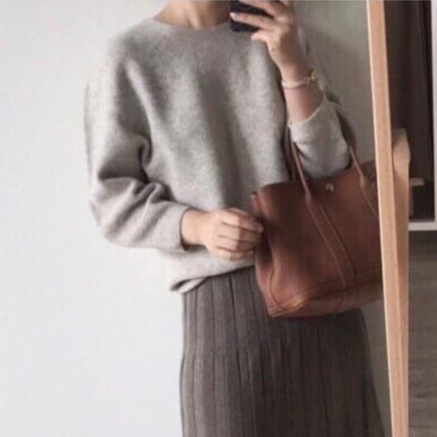 보웬(BOWEN) 홀가먼트 항아리니트 프리사이즈 새상품