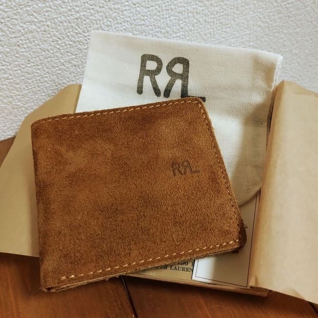 RRL 러프아웃스웨이드 반지갑