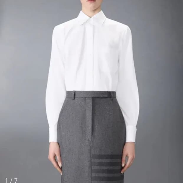 톰브라운 솔리드 포플린 셔츠 새상품