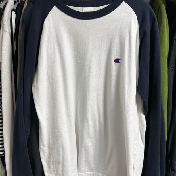 챔피온 나그랑 롱슬리브 네이비 L