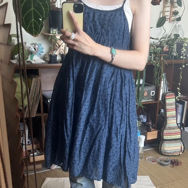 dot layered dress