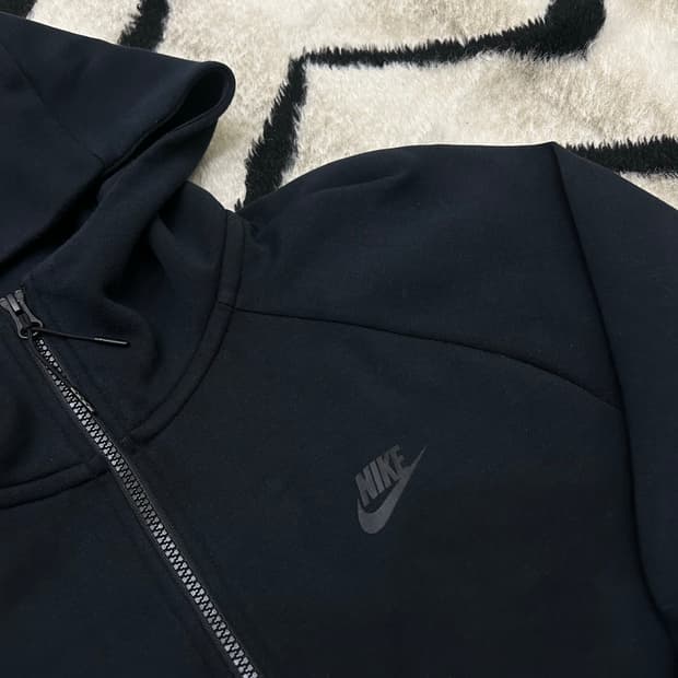 [XL]나이키 테크팩 후드집업/블랙