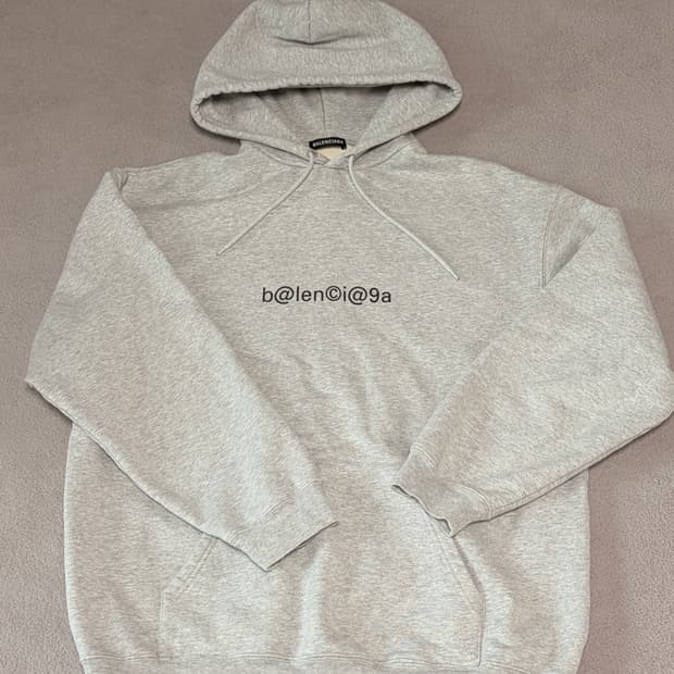 발렌시아가 소문자 후드티(105)