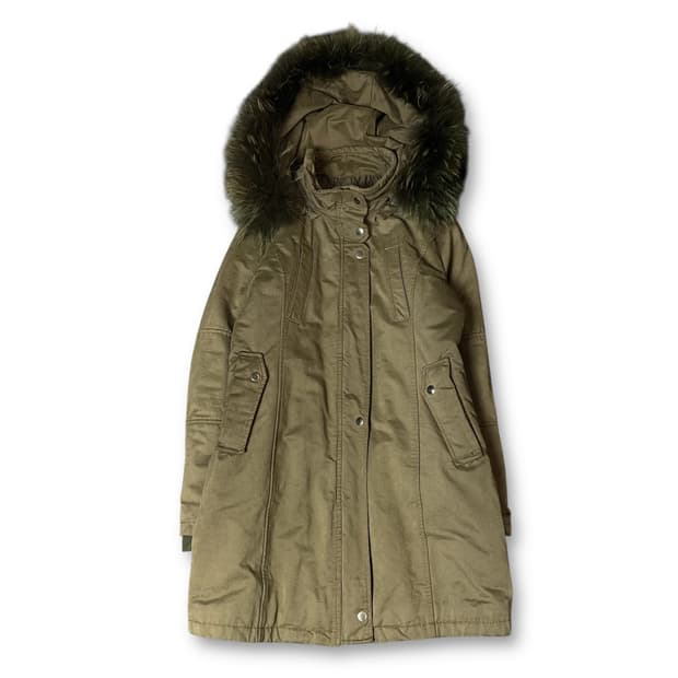 빈티지 브라운 퍼 야상 자켓