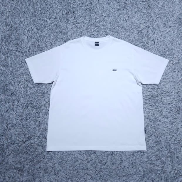 LMC) XL 남자 화이트 반팔라운드티 / 왕눈이샵