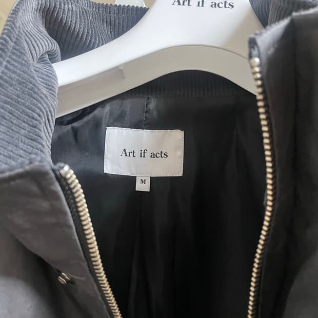 아트이프액츠 British Waxed Monster Parka 차콜 M