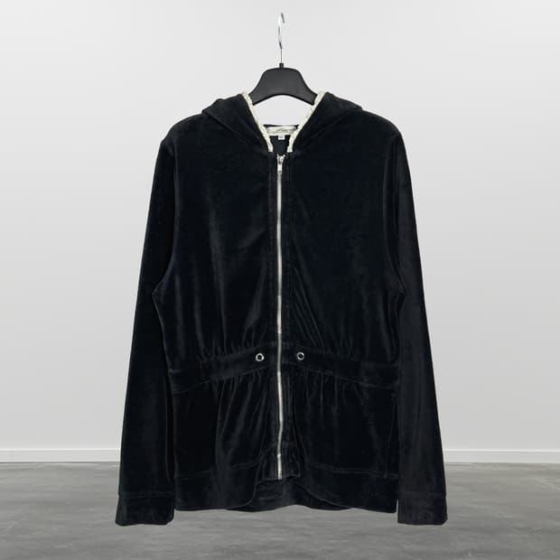 HAPPY WALK 벨벳 후드 집업 