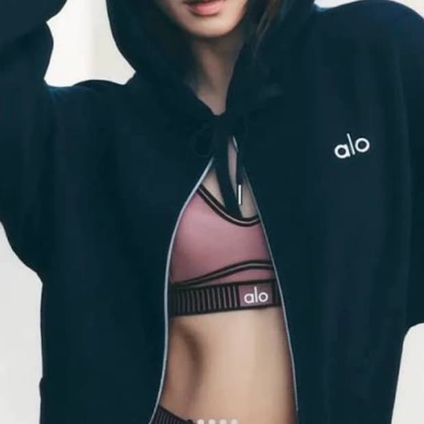 알로 후드집업 블랙s