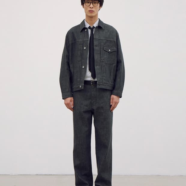포터리 오가닉 코튼 데님 트러커 자켓 타입 1 셋업 [2/3]