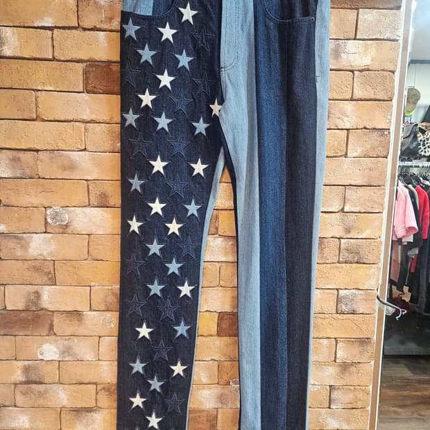 지방시 별 패치 데님 팬츠 34