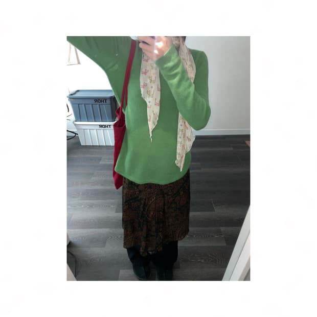 mon chou chou cashmere green knit