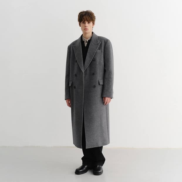 던스트 유니섹스 터일러드 캐시미어 코트 