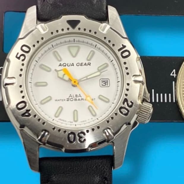 Alba 아쿠아기어 세이코 빈티지 시계 알바