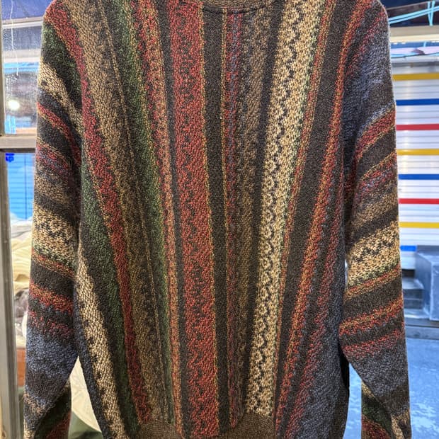 빈티지 스트라이프 니트