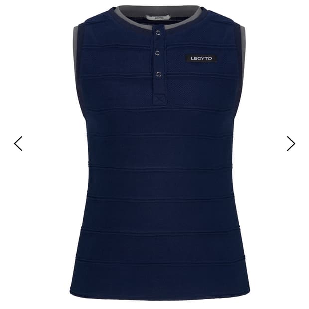 Lily Henley Neck Sleeveless_[Navy]