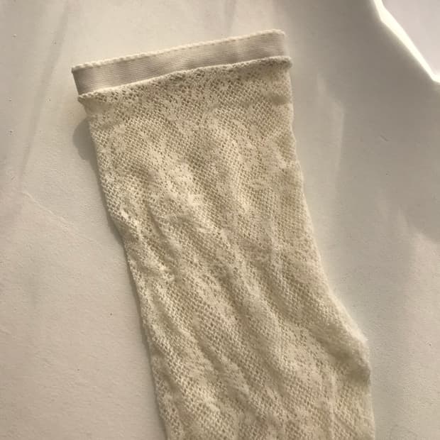 레이스 스타킹 아이보리