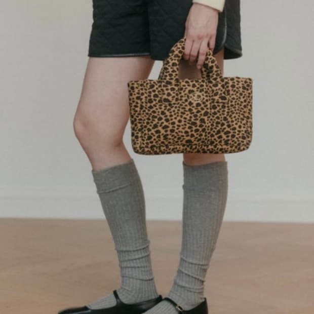 시엔느 패딩백 레오파드 미니