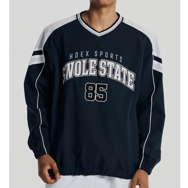 hdex 웜업 블록 풀오버 맨투맨