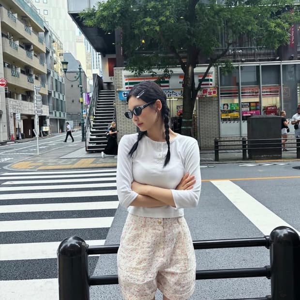 (닝닝착용) 시엔느 꽃 반바지