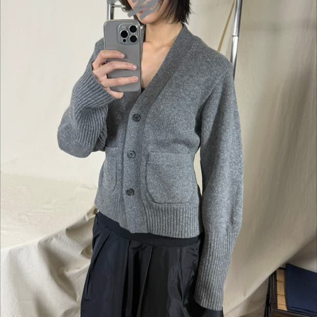 Adam et Rope 울 캐시미어 니트 가디건