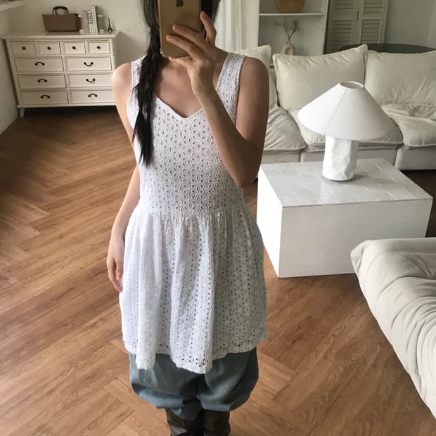 vintage eyelet one-piece