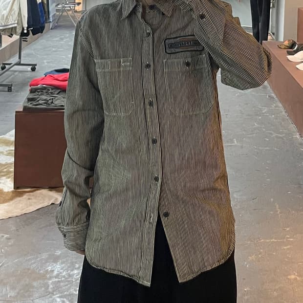 할리 데이비슨 히코리 워크셔츠 H2283