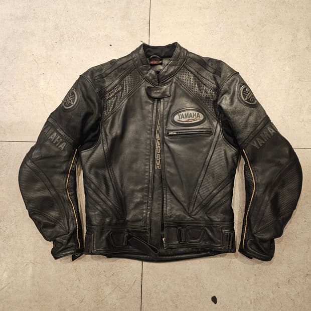 S 야마하 가죽 라이더 레이싱자켓