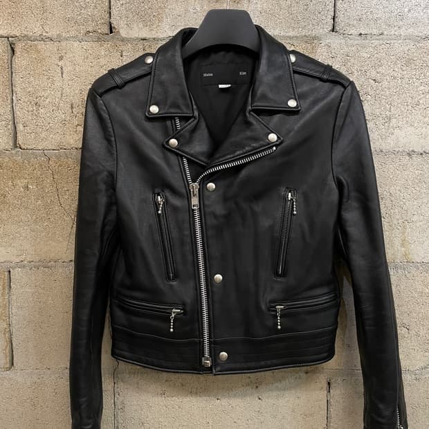 마뗑킴 램스킨 라이더 자켓