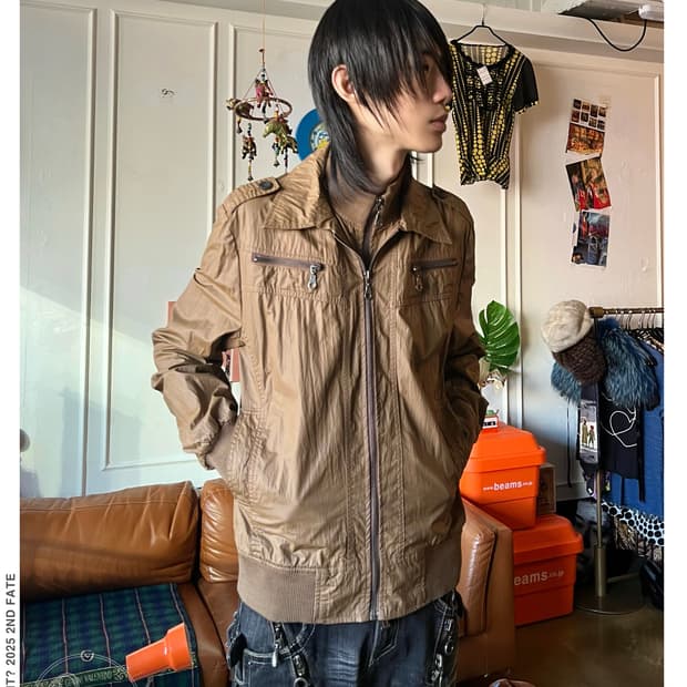 Japanese Gothic Double Zip-up Jacket
