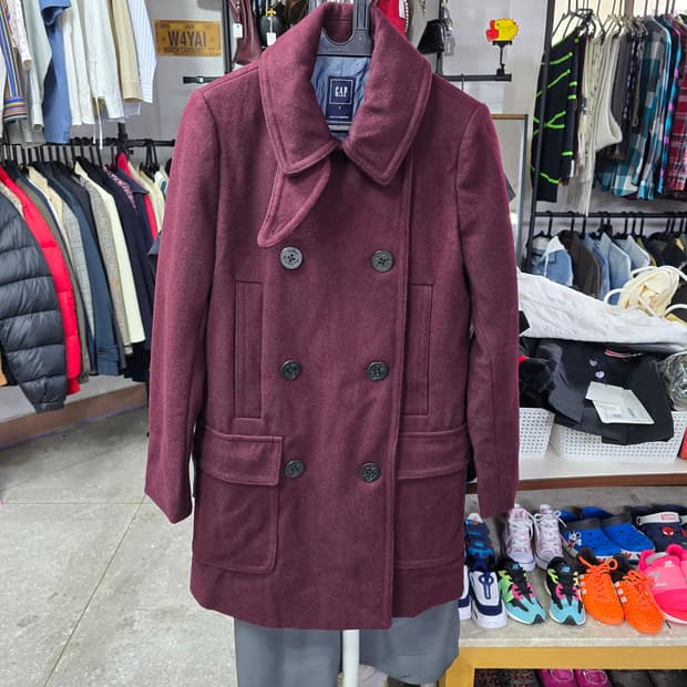 GAP 와인색 더블 코트 (1248)