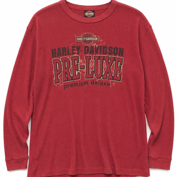 할리데이비슨 프레럭스 긴팔 티셔츠 레드