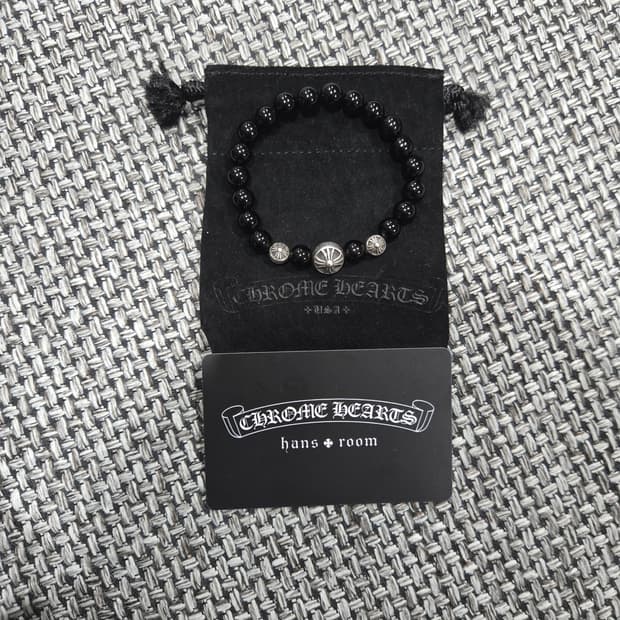 크롬하츠 오닉스 비즈팔찌(정품)