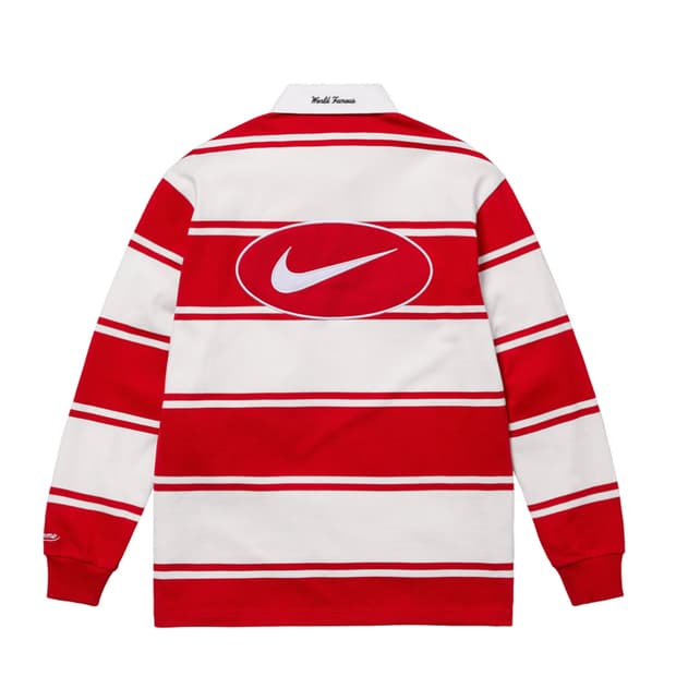 슈프림x나이키 럭비 레드