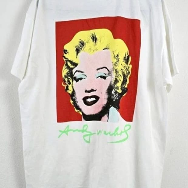 (rep) 빈티지  마릴린 먼로 팝 티셔츠