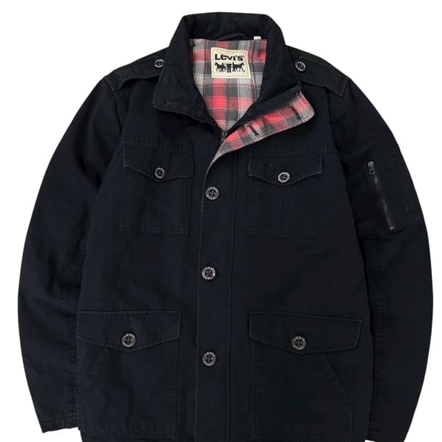 리바이스 밀리터리자켓 블랙 (XL) 