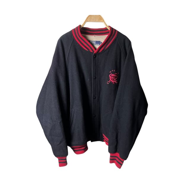 [Polo] 90's 폴로랄프로렌 울 바시티 자켓