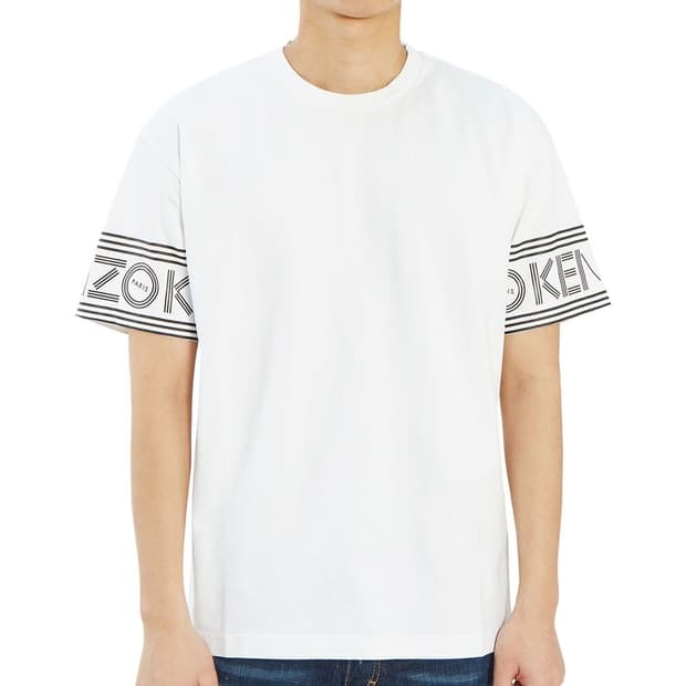 KENZO 겐조 화이트 로고 반팔 티셔츠